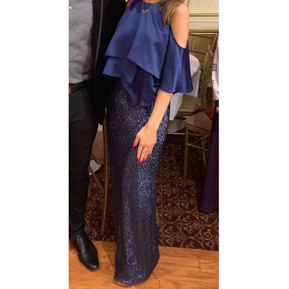 Navy Blue Sequence Dress